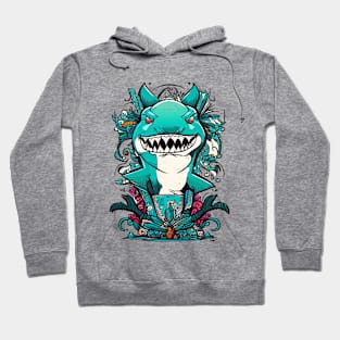 Shark in mayan style Hoodie